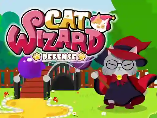 Spel Cat Wizard Defense aanlyn