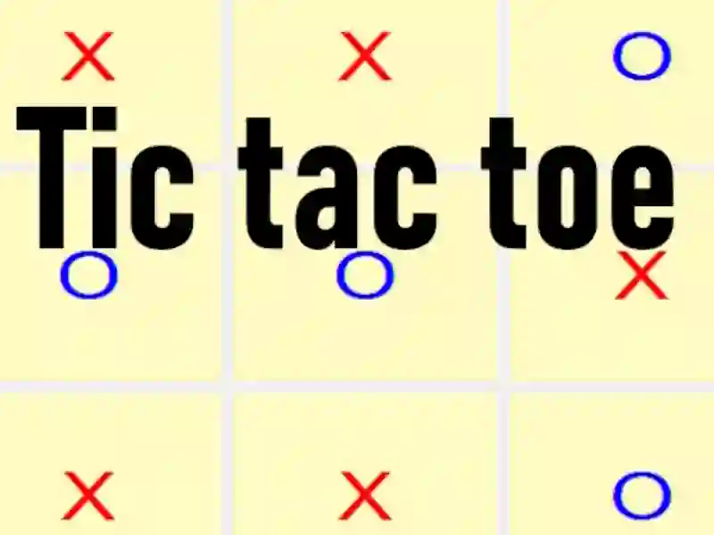 Spel Tic tac toe aanlyn