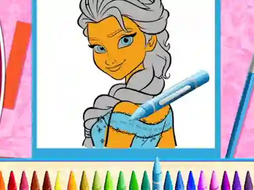 Spel The Princess Sisters Coloring aanlyn