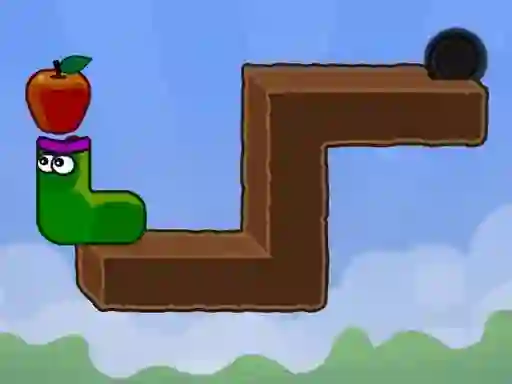 Spel Apple Worm aanlyn