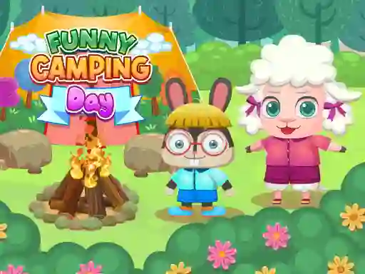 Spel Funny Camping Day aanlyn
