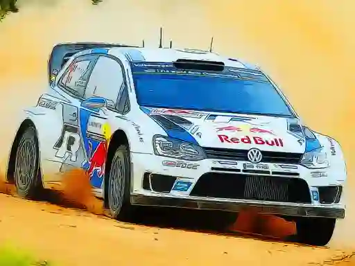 Spel Rally Car Driving Jigsaw aanlyn