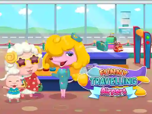 Spel Funny Travelling Airport aanlyn