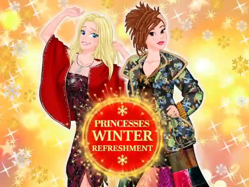 Spel Princesses winter refreshment aanlyn
