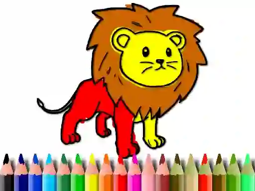 Spel Back To School: Lion Coloring Book aanlyn