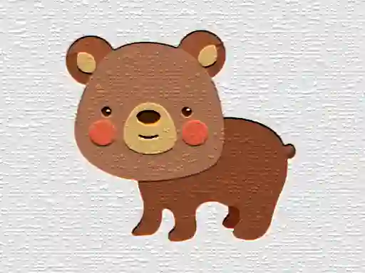 Spel Cartoon Bear Puzzle aanlyn