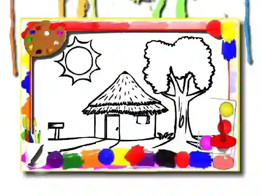 Spel Back To School: House Coloring Book aanlyn
