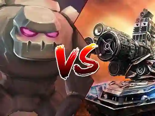 Spel Tank vs Golems aanlyn