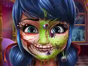Spel Dotted Girl Halloween Makeup aanlyn