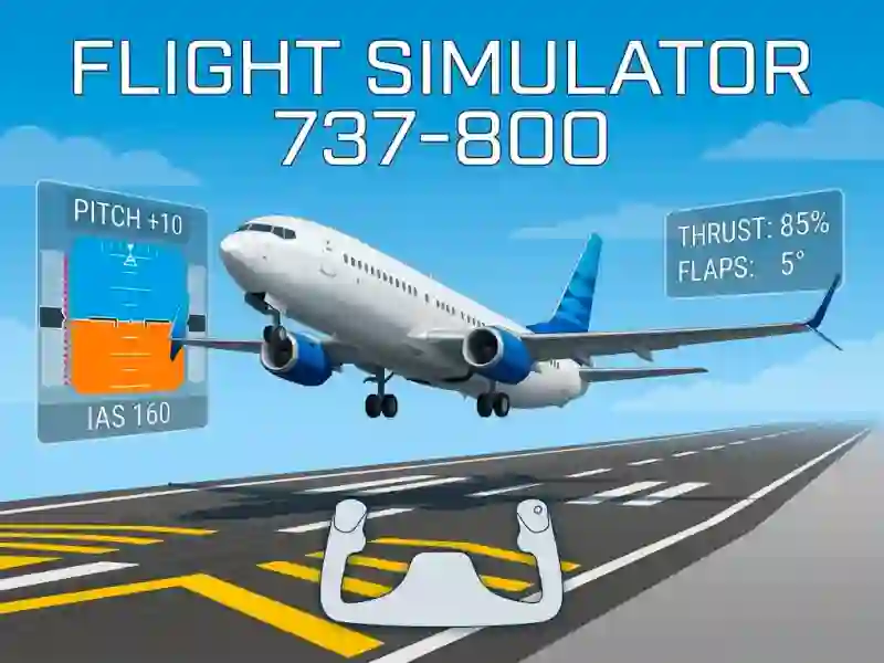Spel Flight Simulator 737-800 aanlyn