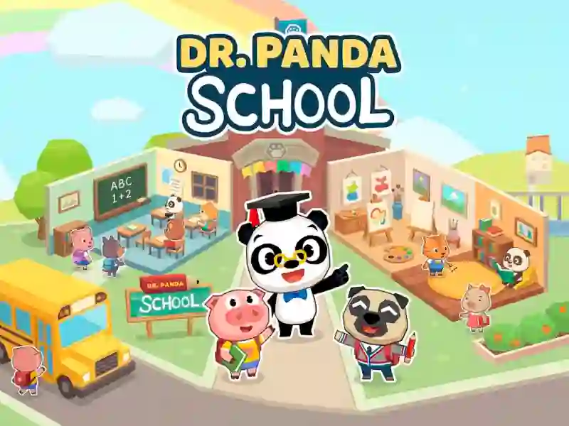 Spel Dr Panda School aanlyn