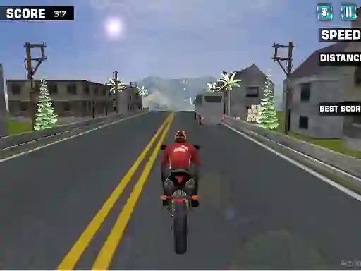 Spel Highway Rider Motorcycle Racer aanlyn
