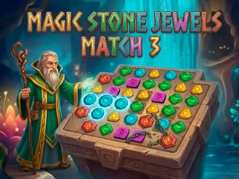 Spel Magic Stone Jewels Match 3 aanlyn