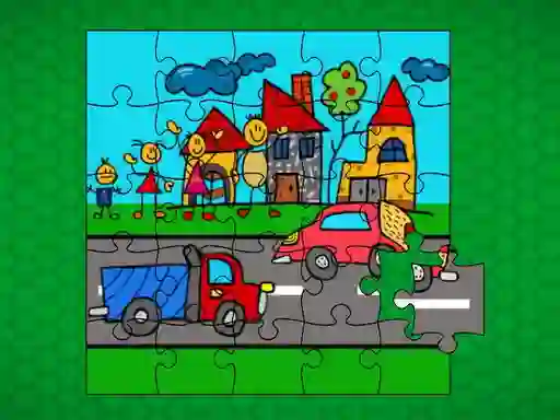 Spel Stick Family Fun Time Jigsaw aanlyn