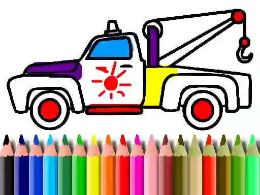 Spel Back To School: Trucks Coloring aanlyn