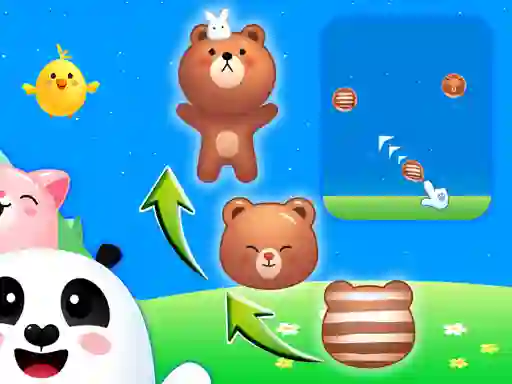Spel Animal Merge: Bubble Shooter aanlyn