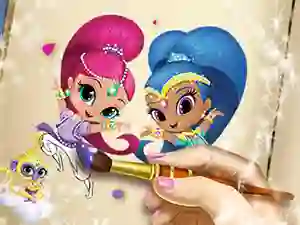 Spel Shimmer And Shine Coloring Book aanlyn