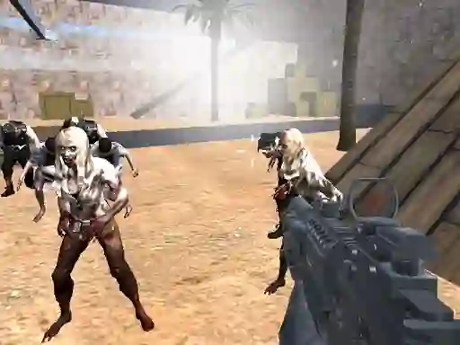Spel Combat Strike Zombie Survival Multiplayer aanlyn