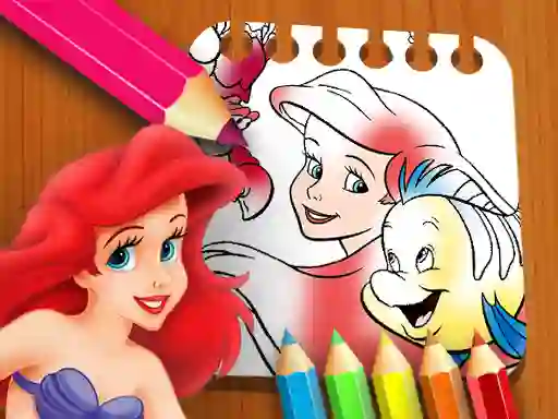 Spel The Little Mermaid Coloring Book aanlyn