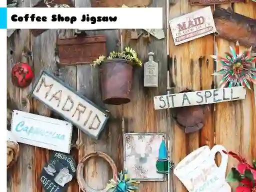 Spel Coffee Shop Jigsaw aanlyn