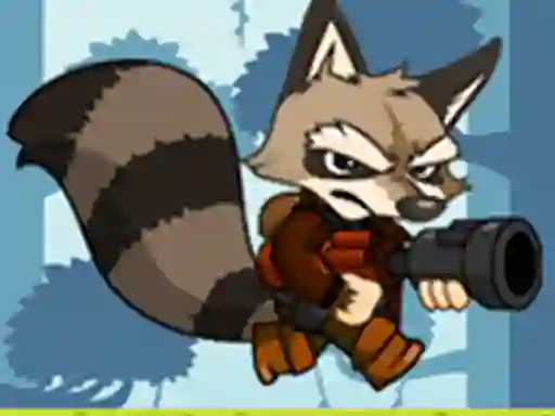 Spel Raccoon adventure game aanlyn