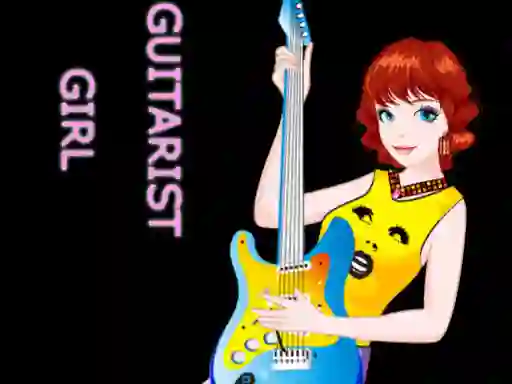 Spel Guitarist Girl aanlyn