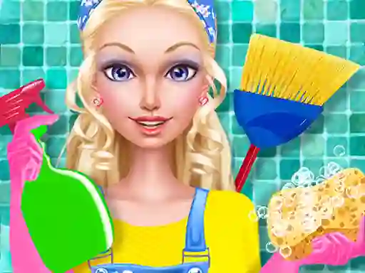 Spel Fashion Doll House Cleaning aanlyn