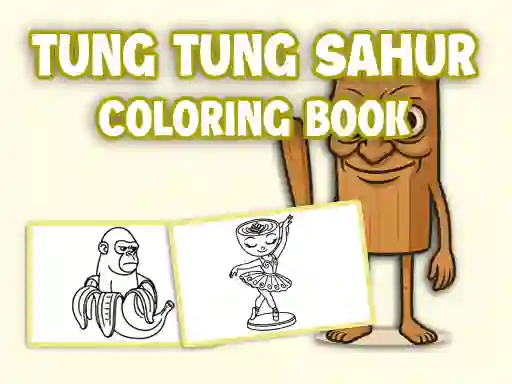 Spel Tung Tung Sahur Coloring Book aanlyn