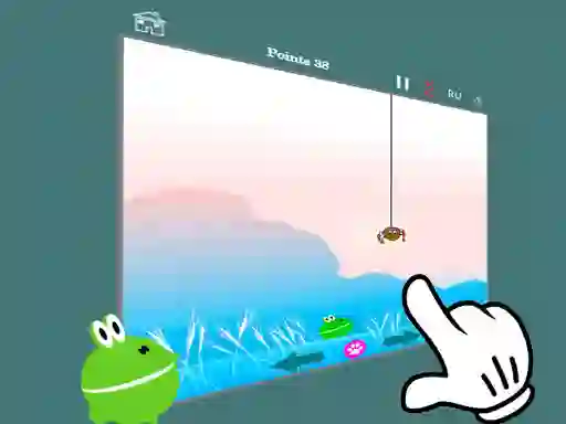 Spel Hunt feed the frog 2 aanlyn
