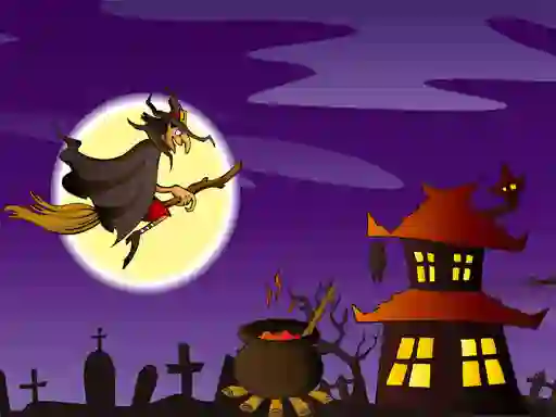 Spel Halloween Illustrations Jigsaw Puzzle aanlyn