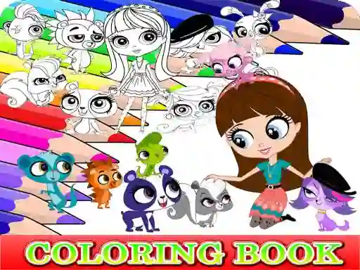 Spel Coloring Book for Littlest Pet Shop aanlyn