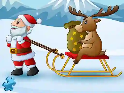 Spel Funny Santa Jigsaw aanlyn