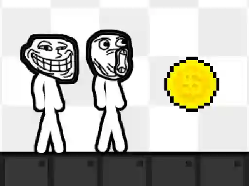 Spel Troll Stick Face Escape aanlyn