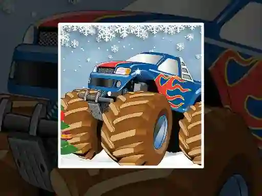 Spel Winter Monster Truck Puzzles aanlyn