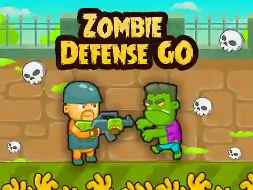 Spel Zombie Defense GO aanlyn