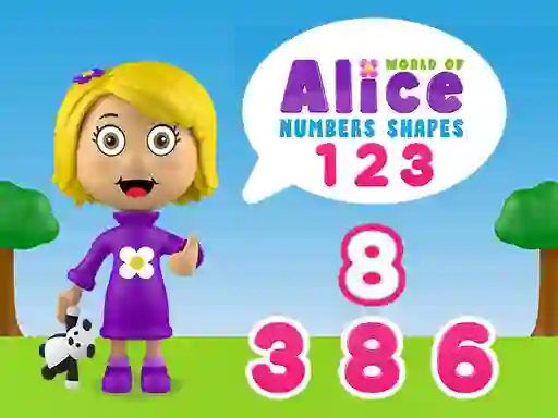 Spel World of Alice Numbers Shapes aanlyn