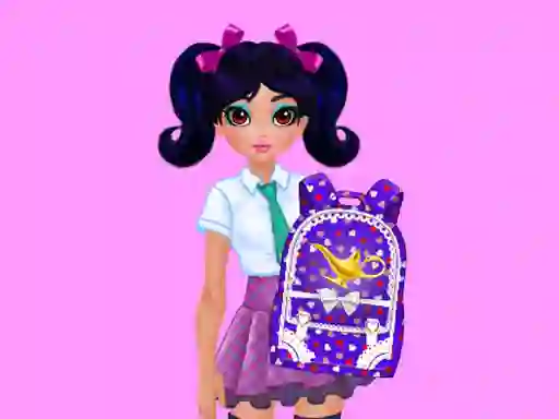 Spel Jasmine and Elsa School Bag Design Contest aanlyn