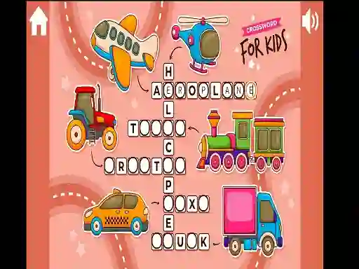 Spel Crossword for Kids aanlyn