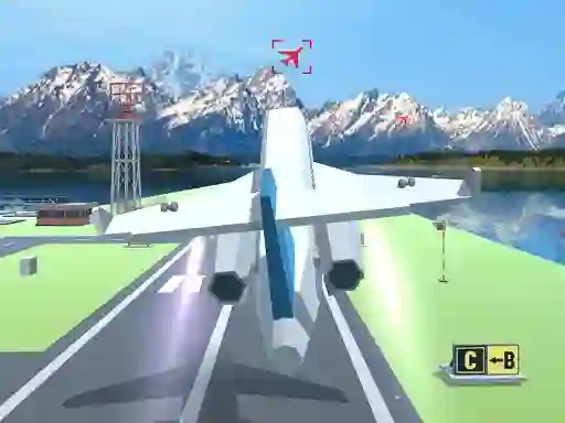 Spel Polygon Flight Simulator aanlyn