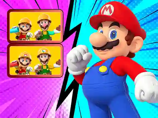 Spel Mario spot The Differences aanlyn