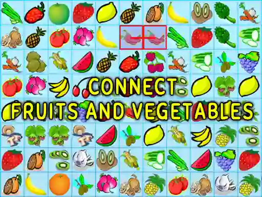 Spel Connect Fruits and Vegetables aanlyn