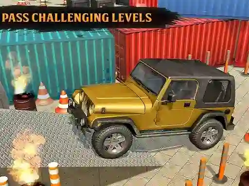 Spel Classic Real 4x4 Jeep Parking Drive Game aanlyn