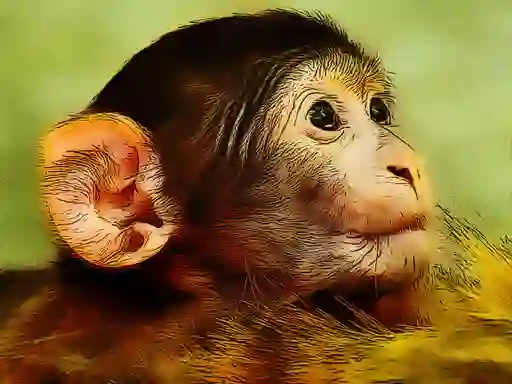 Spel Funny Baby Monkey aanlyn