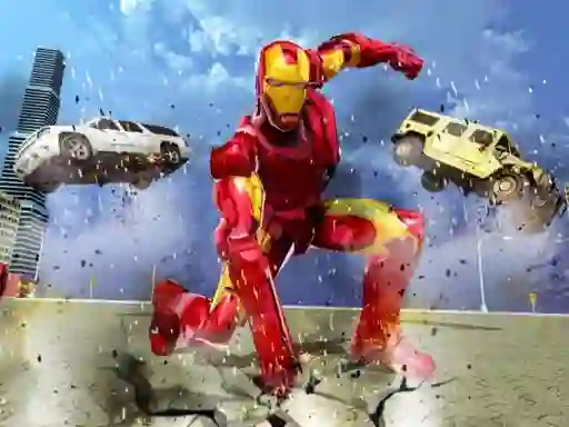 Spel Flying Iron Hero aanlyn