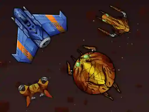 Spel UFO Attack aanlyn