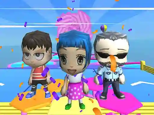 Spel Fall Guys And Girls Chibi Race Knockdown Multiplay aanlyn