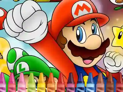 Spel Mario Coloring aanlyn