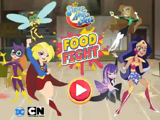 Spel DC Super Hero Girls Food Fight aanlyn