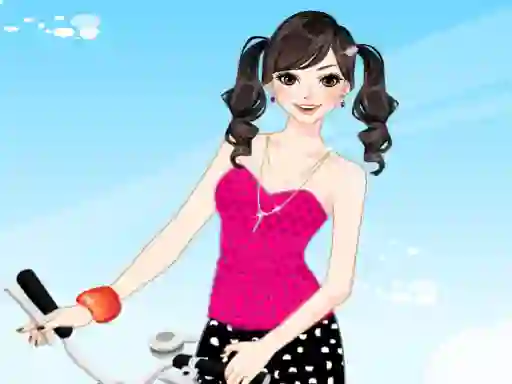 Spel Bicycle Girl Dressup aanlyn