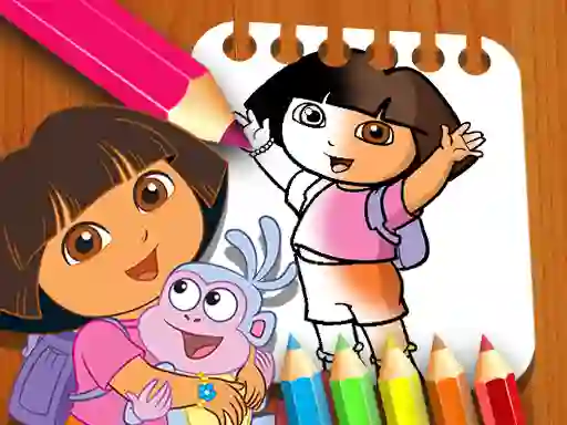 Spel Dora the Explorer the Coloring Book aanlyn